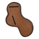 Oblique Acacia Wood Frame Mirror in Brown