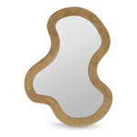 Oblique Acacia Wood Frame Mirror in Oak