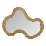 Oblique Acacia Wood Frame Mirror in Oak