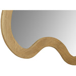 Oblique Acacia Wood Frame Mirror in Oak