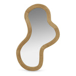 Oblique Acacia Wood Frame Mirror in Oak