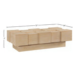 Anzio Oak Veneer Coffee Table in Natural