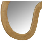 Oblique Acacia Wood Frame Mirror in Oak