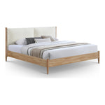 Arbor Fabric Upholstered King Bed in Cream