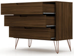 Rockefeller 35" Dresser (3-Drawer) in Chestnut Brown