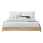 Arbor Fabric Upholstered King Bed in Cream