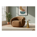 Emery Velvet Upholstered Chair in Saddle