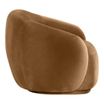 Emery Velvet Upholstered Chair in Saddle
