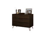 Rockefeller 35" Dresser (3-Drawer) in Chestnut Brown
