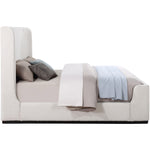 Oliver Boucle Fabric Upholstered Queen Bed (3 Boxes) in Cream