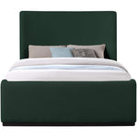 Oliver Boucle Fabric Upholstered Queen Bed (3 Boxes) in Green