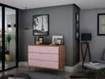 Rockefeller 35" Dresser (3-Drawer) in Pink