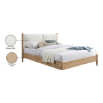 Arbor Fabric Upholstered King Bed in Cream