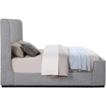 Oliver Boucle Fabric Upholstered Queen Bed (3 Boxes) in Grey