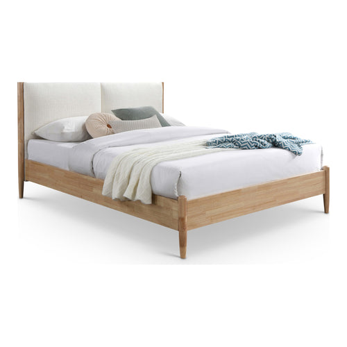 Arbor Fabric Upholstered Queen Bed in Cream