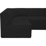 Ollie 98" Boucle Fabric Upholstered 4pc. Modular Sectional in Black