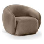 Emery Velvet Upholstered Chair in Taupe