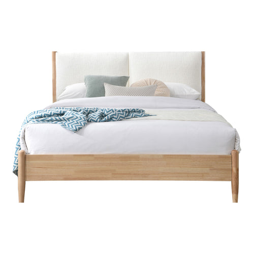 Arbor Fabric Upholstered Queen Bed in Cream