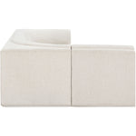 Ollie 98" Boucle Fabric Upholstered 4pc. Modular Sectional in Cream