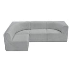 Ollie 98" Boucle Fabric Upholstered 4pc. Modular Sectional in Grey
