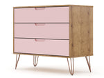 Rockefeller 35" Dresser (3-Drawer) in Pink