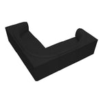 Ollie 98" Boucle Fabric Upholstered 5pc. Modular Sectional in Black