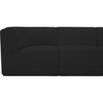 Ollie 98" Boucle Fabric Upholstered 5pc. Modular Sectional in Black