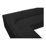 Ollie 98" Boucle Fabric Upholstered 5pc. Modular Sectional in Black