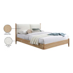 Arbor Fabric Upholstered Queen Bed in Cream