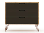 Rockefeller 35" Dresser (3-Drawer) in Gray