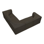 Ollie 98" Boucle Fabric Upholstered 5pc. Modular Sectional in Brown