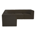 Ollie 98" Boucle Fabric Upholstered 5pc. Modular Sectional in Brown