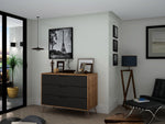 Rockefeller 35" Dresser (3-Drawer) in Gray