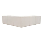 Ollie 98" Boucle Fabric Upholstered 5pc. Modular Sectional in Cream