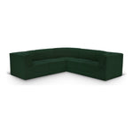 Ollie 98" Boucle Fabric Upholstered 5pc. Modular Sectional in Green