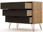 Rockefeller 35" Dresser (3-Drawer) in Gray