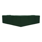 Ollie 98" Boucle Fabric Upholstered 5pc. Modular Sectional in Green