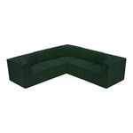 Ollie 98" Boucle Fabric Upholstered 5pc. Modular Sectional in Green