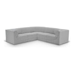 Ollie 98" Boucle Fabric Upholstered 5pc. Modular Sectional in Grey