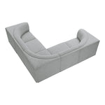 Ollie 98" Boucle Fabric Upholstered 5pc. Modular Sectional in Grey