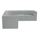 Ollie 98" Boucle Fabric Upholstered 5pc. Modular Sectional in Grey