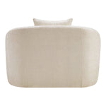 Penelope Chenille Fabric Upholstered Chair in Beige