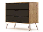 Rockefeller 35" Dresser (3-Drawer) in Gray