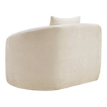 Penelope Chenille Fabric Upholstered Chair in Beige