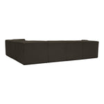 Ollie 128" Boucle Fabric Upholstered 6pc. Modular Sectional in Brown