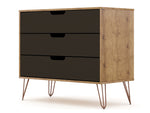 Rockefeller 35" Dresser (3-Drawer) in Gray