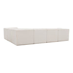 Ollie 128" Boucle Fabric Upholstered 6pc. Modular Sectional in Cream
