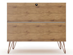 Rockefeller 35" Dresser (3-Drawer) in Gray