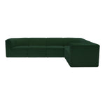 Ollie 128" Boucle Fabric Upholstered 6pc. Modular Sectional in Green