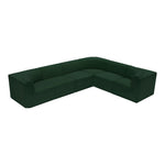 Ollie 128" Boucle Fabric Upholstered 6pc. Modular Sectional in Green